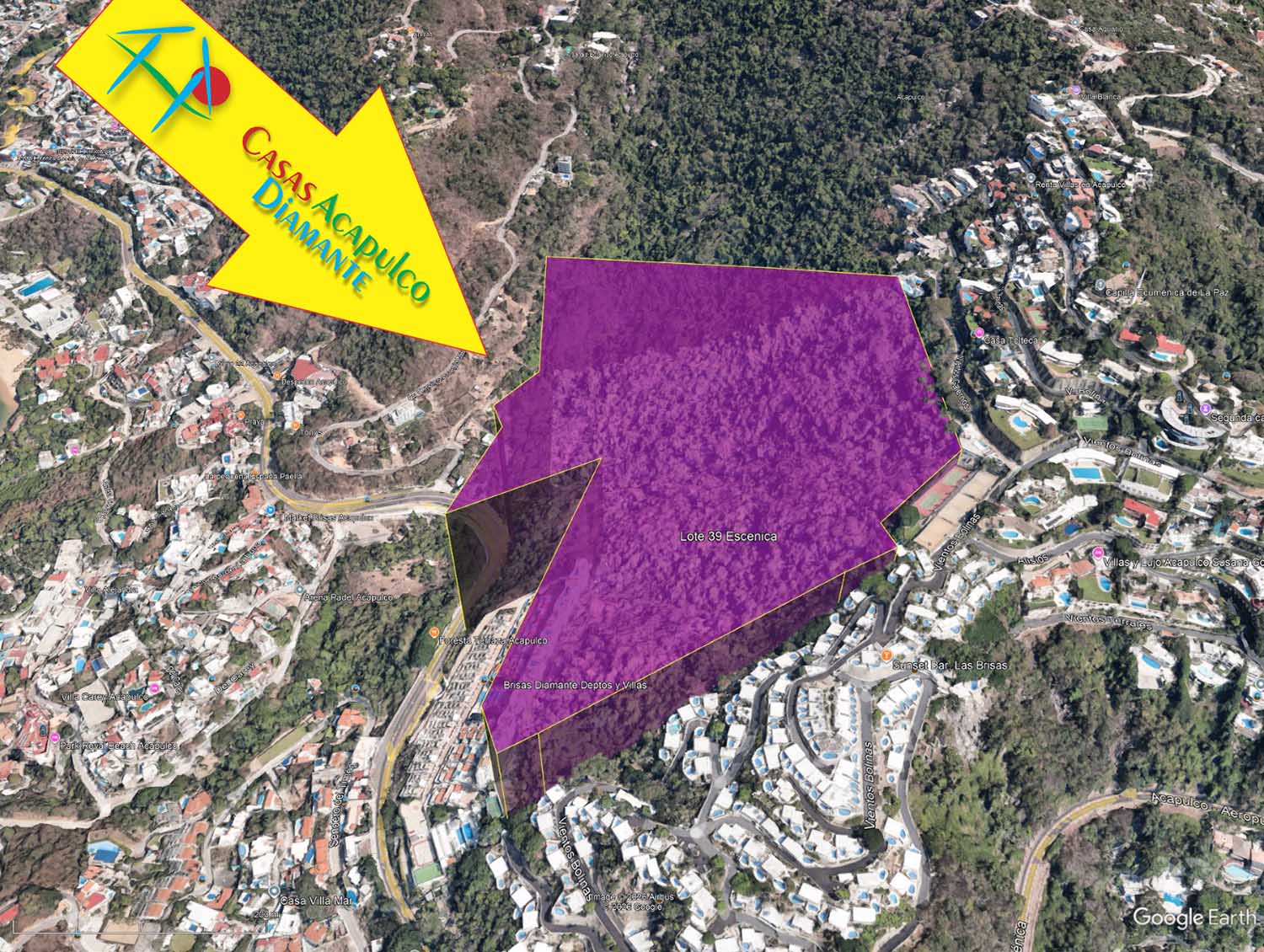 Terreno Lote 39 Escénica - Ubicación satelital y entorno 8